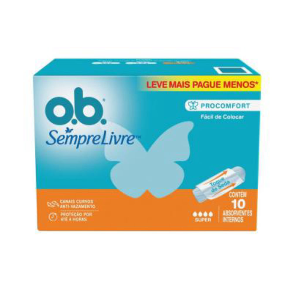 Absorvente Interno O. B Super 10 Unidades