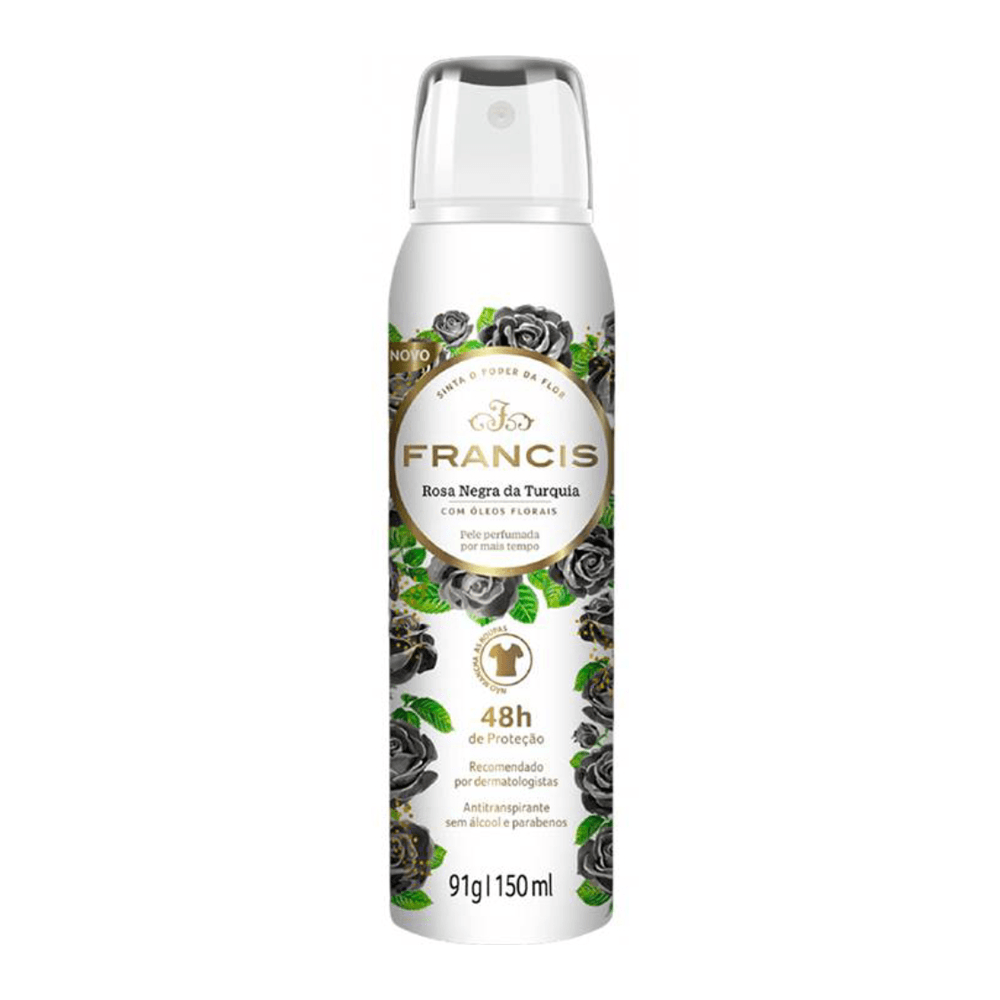 Desodorante Aero Francis 150ml Classico Preto