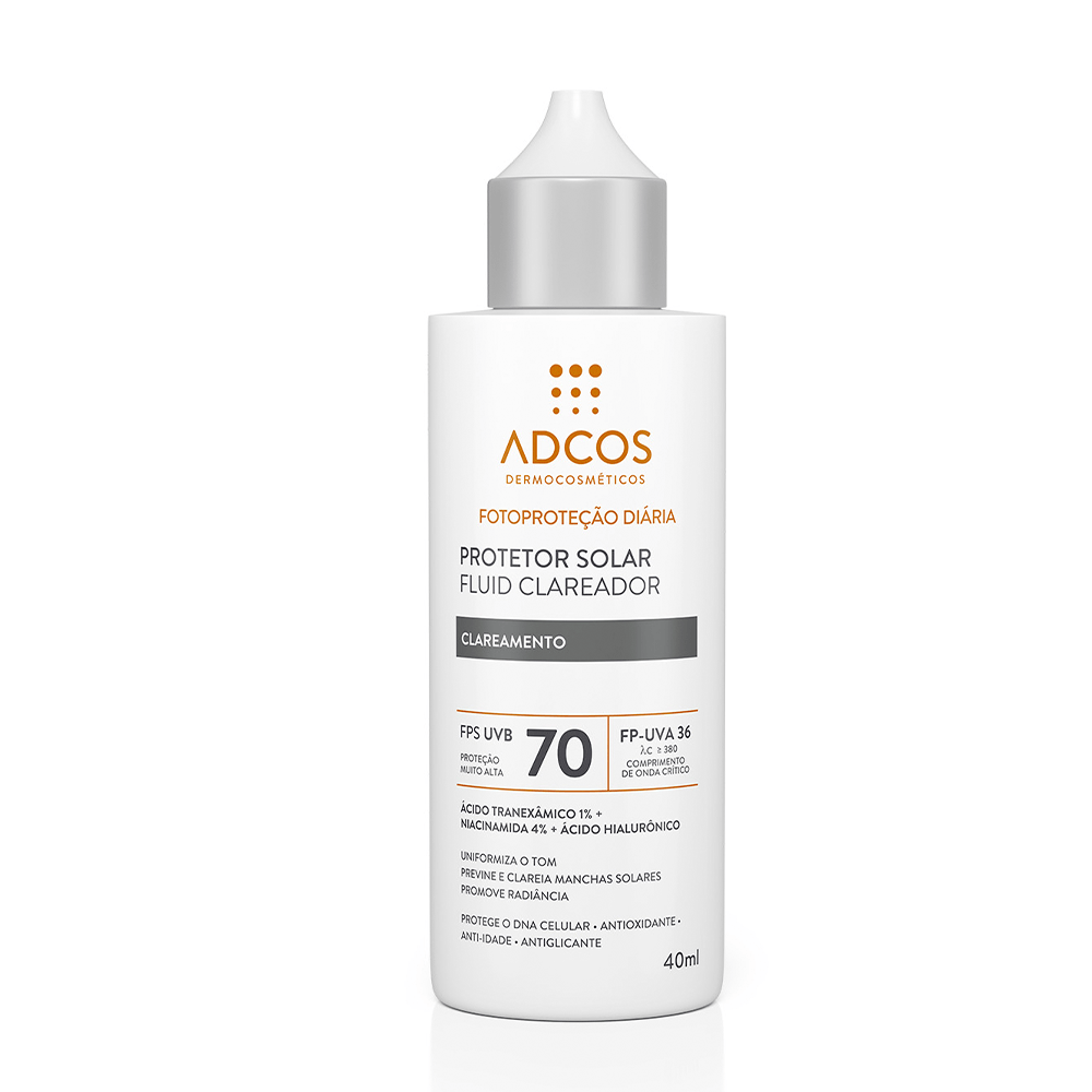 Protetor Solar Fluid Clareador Fps 70 40ml Incolor