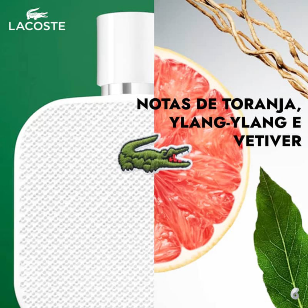 Perfume Masculino Lacoste L.12.12 Blanc Eau de Toilette 175ml