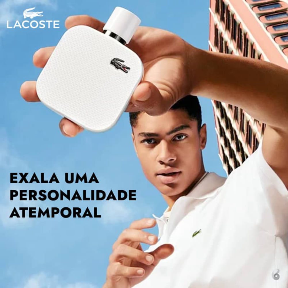Perfume Masculino Lacoste L.12.12 Blanc Eau de Toilette 175ml