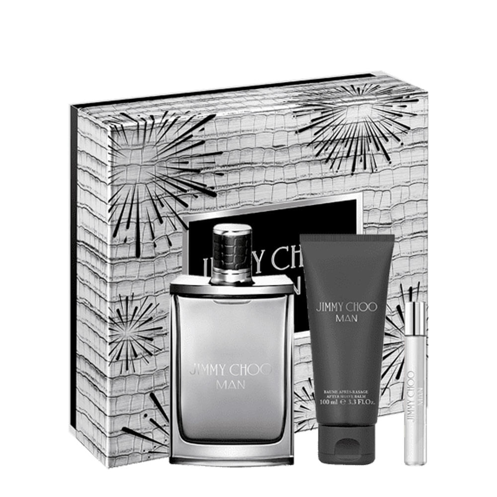 Kit Jimmy Choo Man Masculino - Eau de Toilette 100ml + Eau de Toilette 7,5ml + Sabonete 100ml