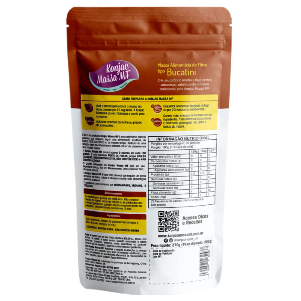 Massa Tipo Bucatini Konjac 270G