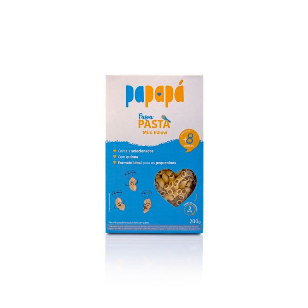 Papa Pasta Mini Elbow Com Quinoa Papapá 200g