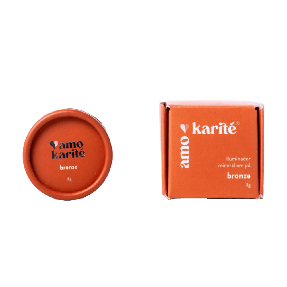 Iluminador Mineral Em Pó Bronze Amokarité 3g