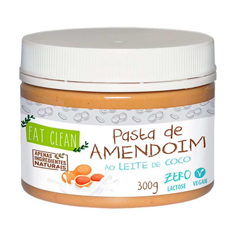 Pasta de Amendoim ao Leite de Coco Eat Clean 300g