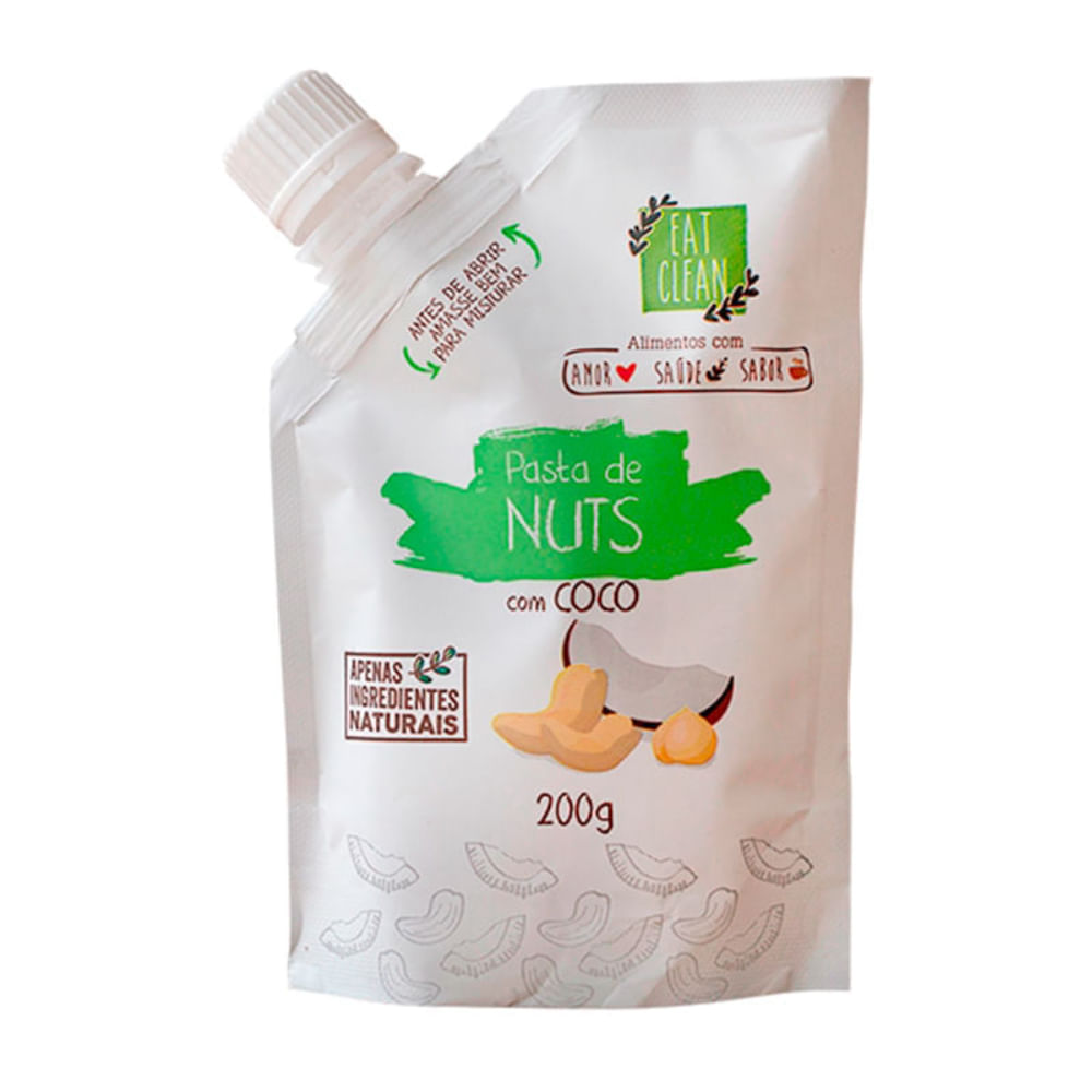 Pasta Nuts Com Coco 200g - Eat Clean