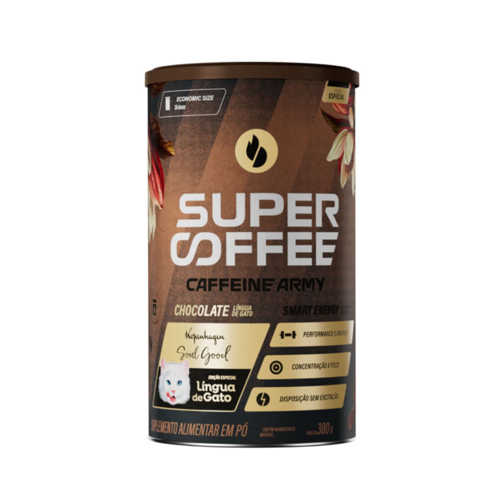 Supercoffee 3.0 Língua De Gato Caffeine Army 380g