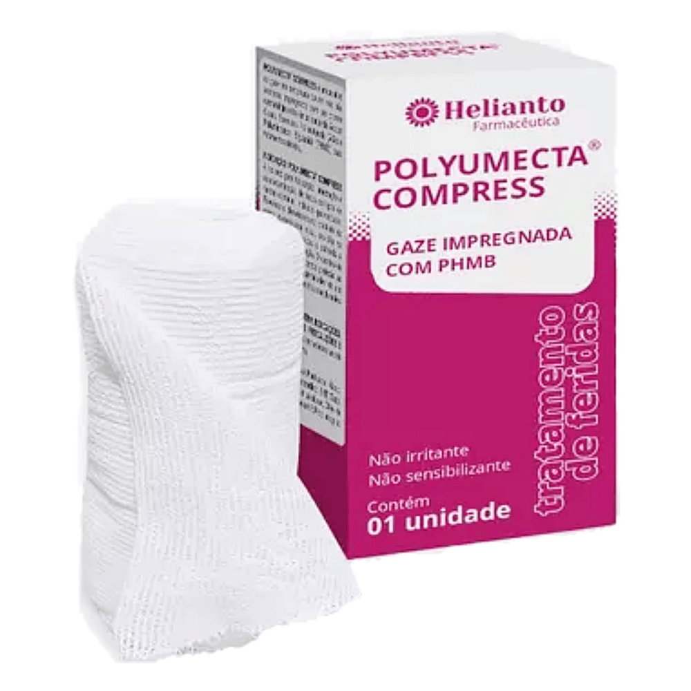 Curativo De Malha Não Aderente Com Phmb E Age Polyumecta Helianto - 10.2cm X 6m