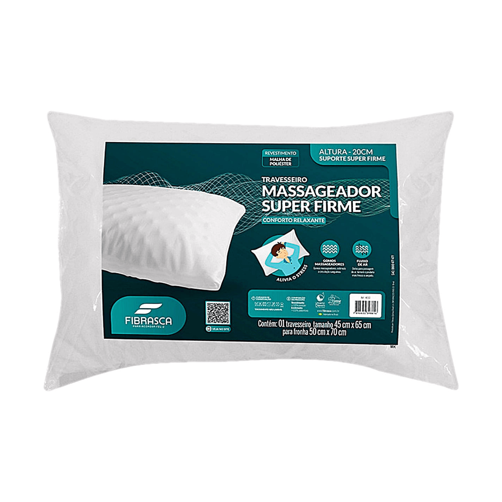 Travesseiro Massageador Super Firme Fibrasca