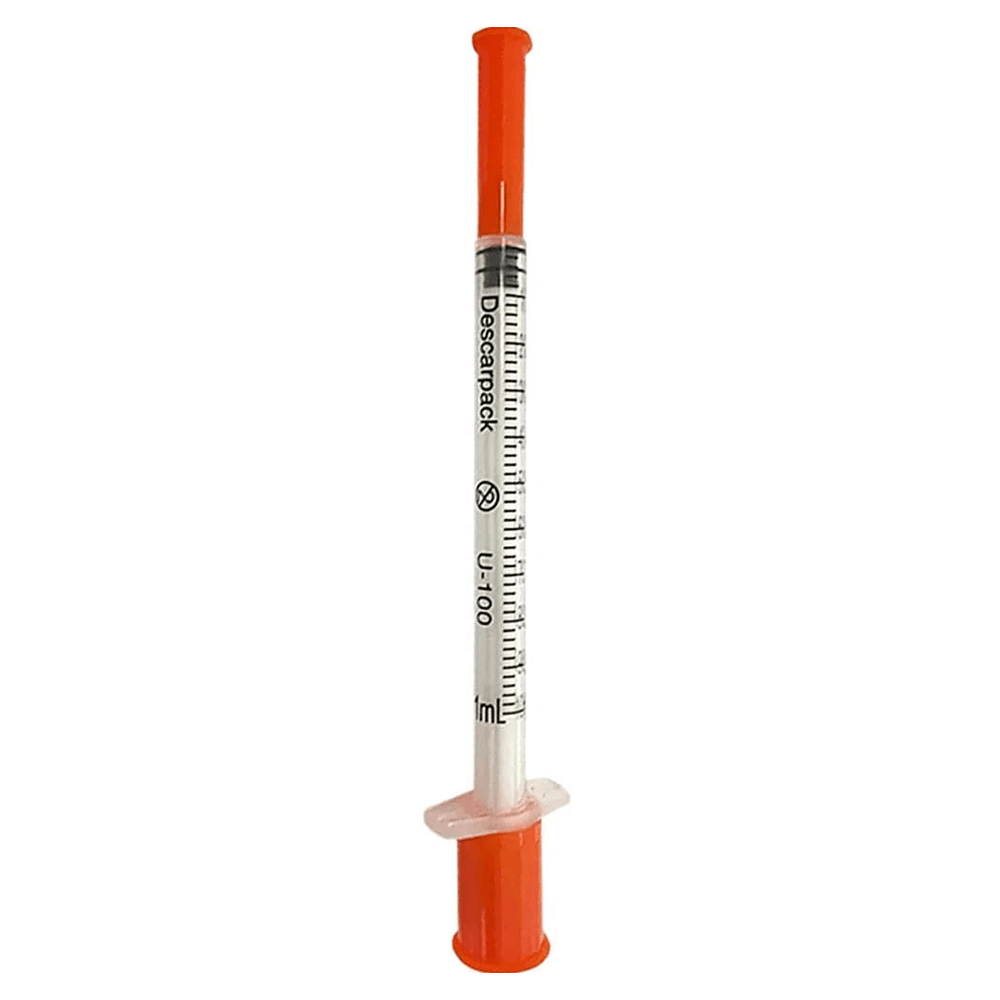 Seringa Descarpack Insulina 1mL Agulha 8x0,3mm 30G - 10 unidades