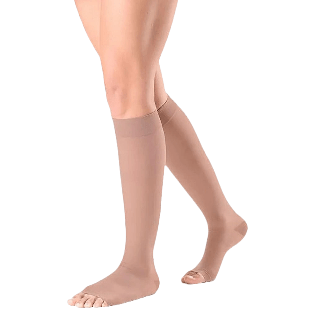 Meia 3/4 Sigvaris Ever Sheer 20-30mmHg Aberta Vanila M2