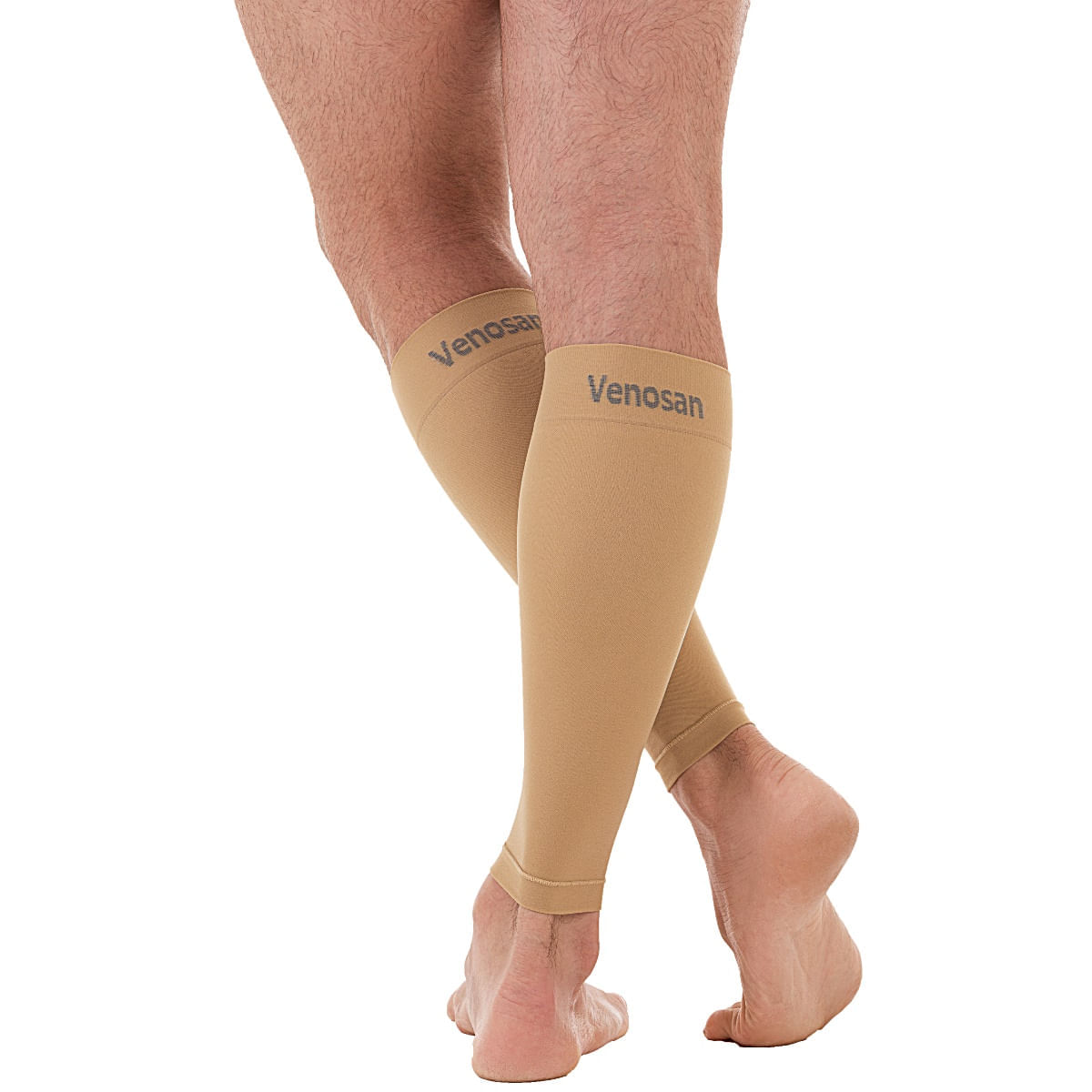 Polaina Compressiva Sportactive Venosan Bege Tamanho G