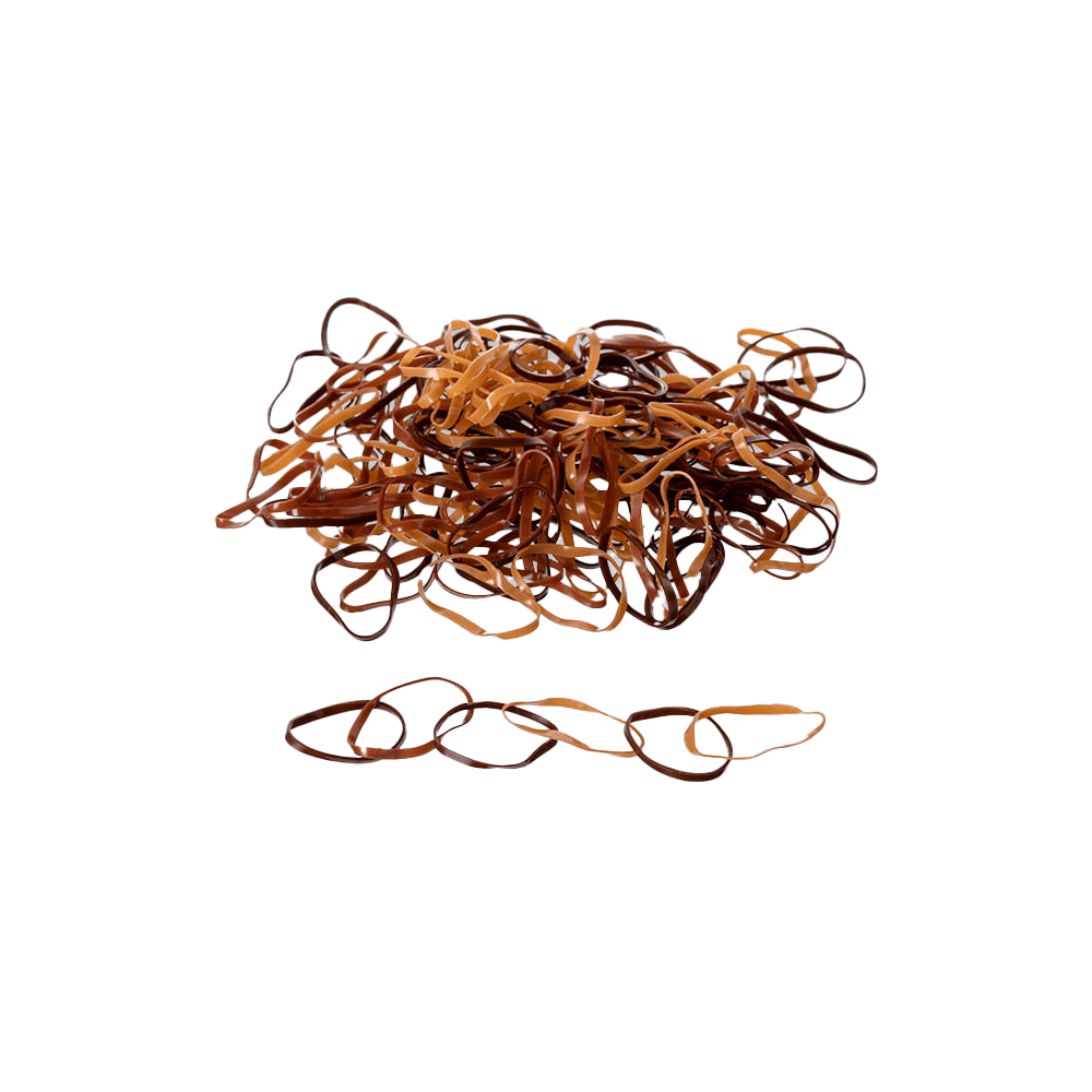 Elástico De Silicone Para Cabelo Marrom Proart 200 Unidades
