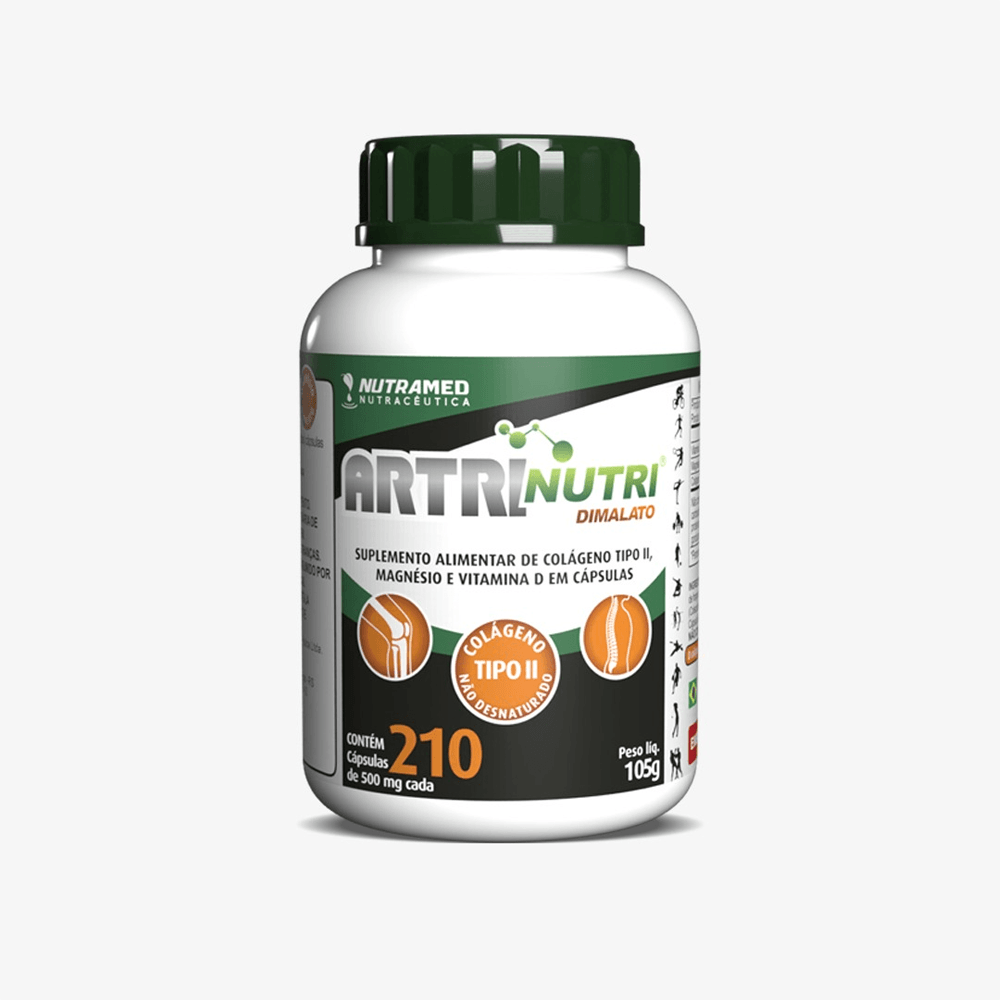 Artrinutri Dimalato - Colágeno Tipo Ii + Magnésio Dimalato + Vit D3 - 210 Cápsulas
