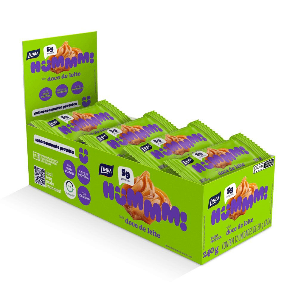 Snack Proteico 20g Linea Hummm Doce de Leite - 12 Unidades