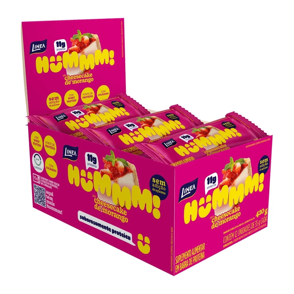 Barra de Proteína 35g Linea Hummm Cheesecake MO - 12 Unidades