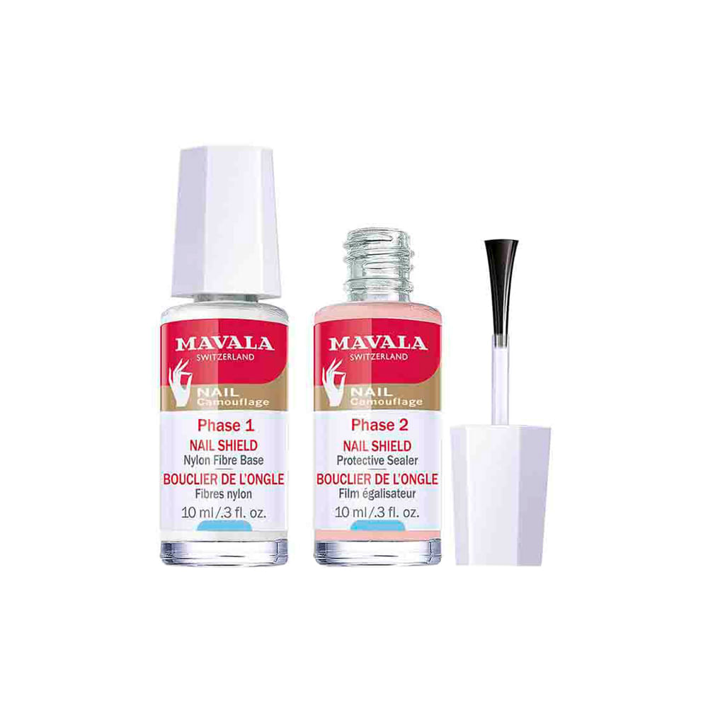 Kit Mavala Nail-shield - Reforço E Proteção Para Unhas Incolor 2 X 10 Ml