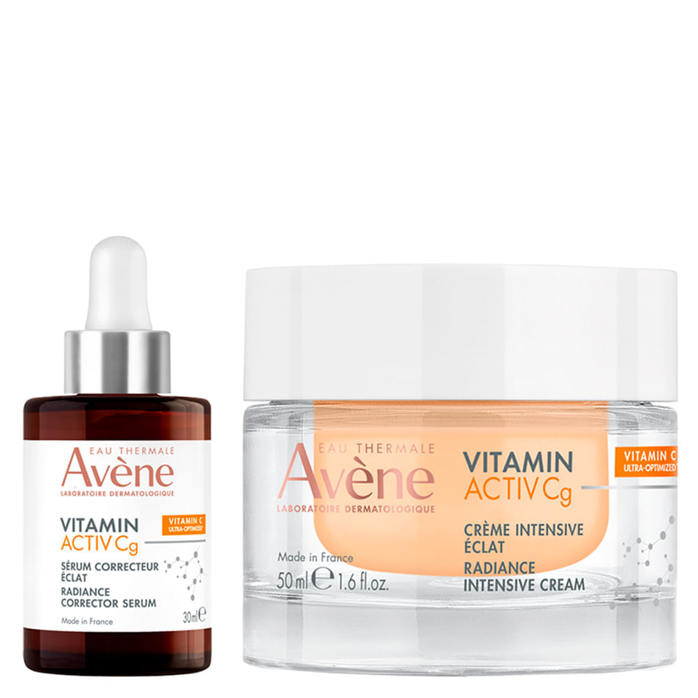 Kit Facial Iluminador  Avène Vitamin Active C - Sérum Facial 30 Ml + Creme Facial Iluminador Intensivo 50 Ml