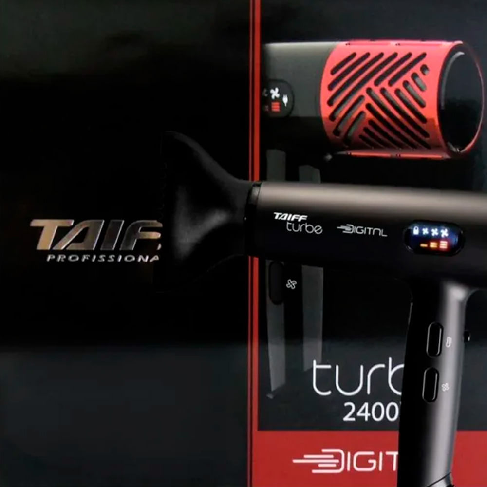 Taiff Secador Turbe Digital 2400w 220v Secador de Cabelo