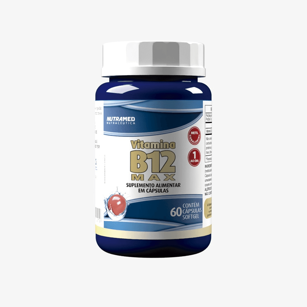 Vitamina B12 MAX (Metilcobalamina) 60 cápsulas