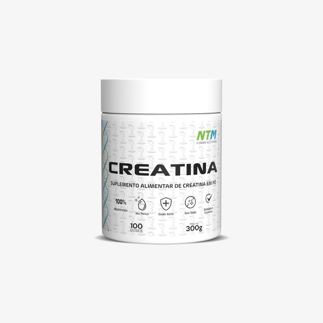 Creatina 100% Monohidratada 300g (100 doses)