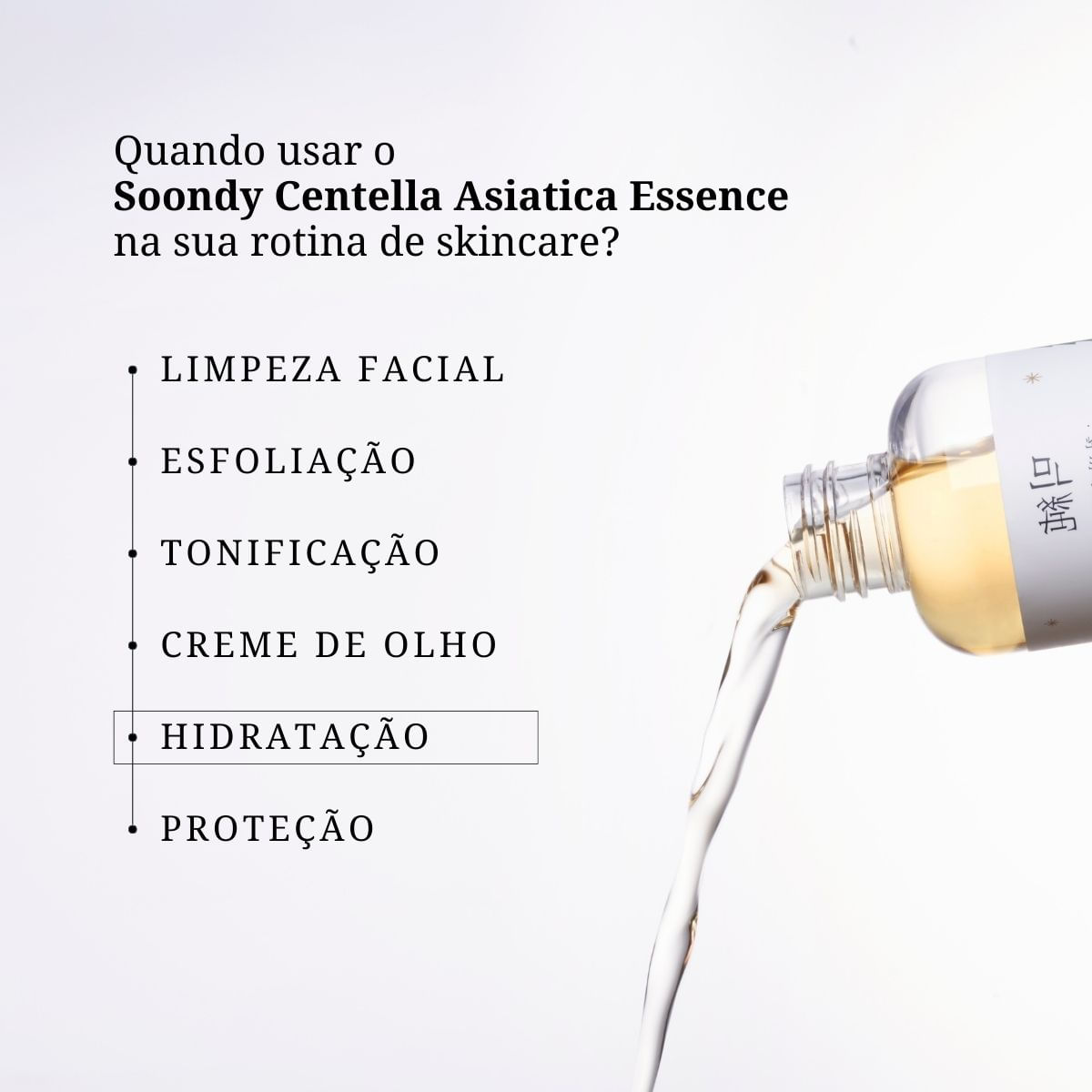 Sérum hidratante mixsoon Soondy Centella Asiática Essence 50ml