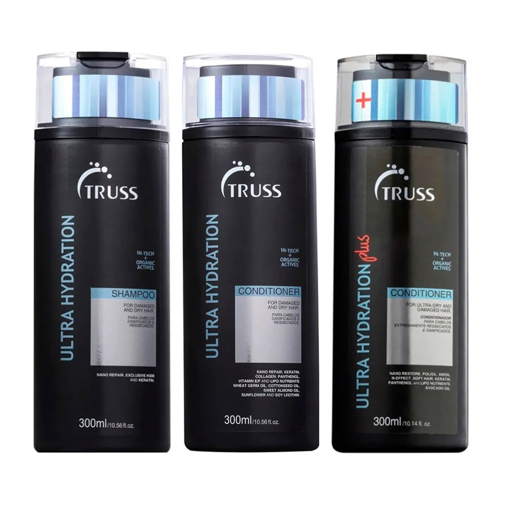 Truss Ultra Hydration Kit Condicionador + Shampoo + Condicionador Plus Kit