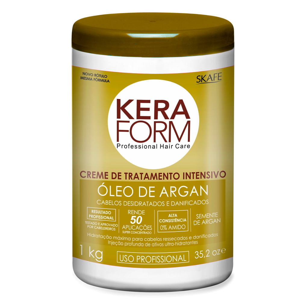 Skafe Keraform Óleo de Argan Skafe Creme de Tratamento Intensivo - Creme de Tratamento Intensivo 1Kg