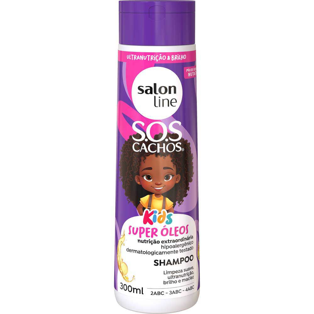 Salon Line SOS Kids Nutrição Super Óleos Shampoo 300ml
