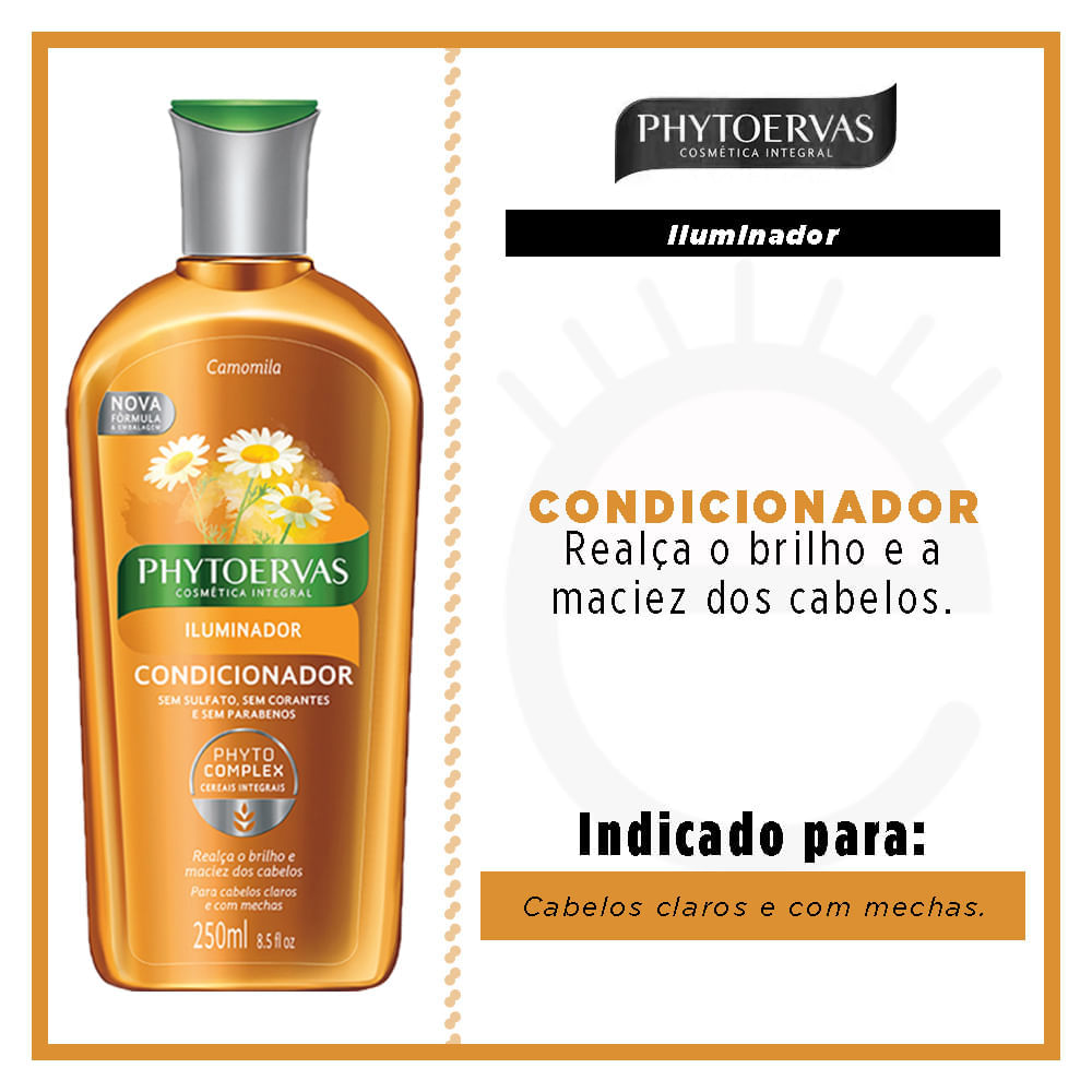 Phytoervas Iluminador Camomila Condicionador 250ml