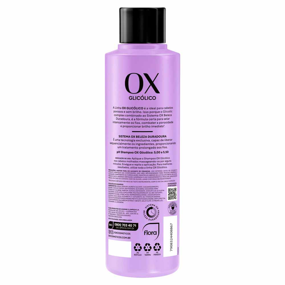 OX Glicólico Shampoo 600ml