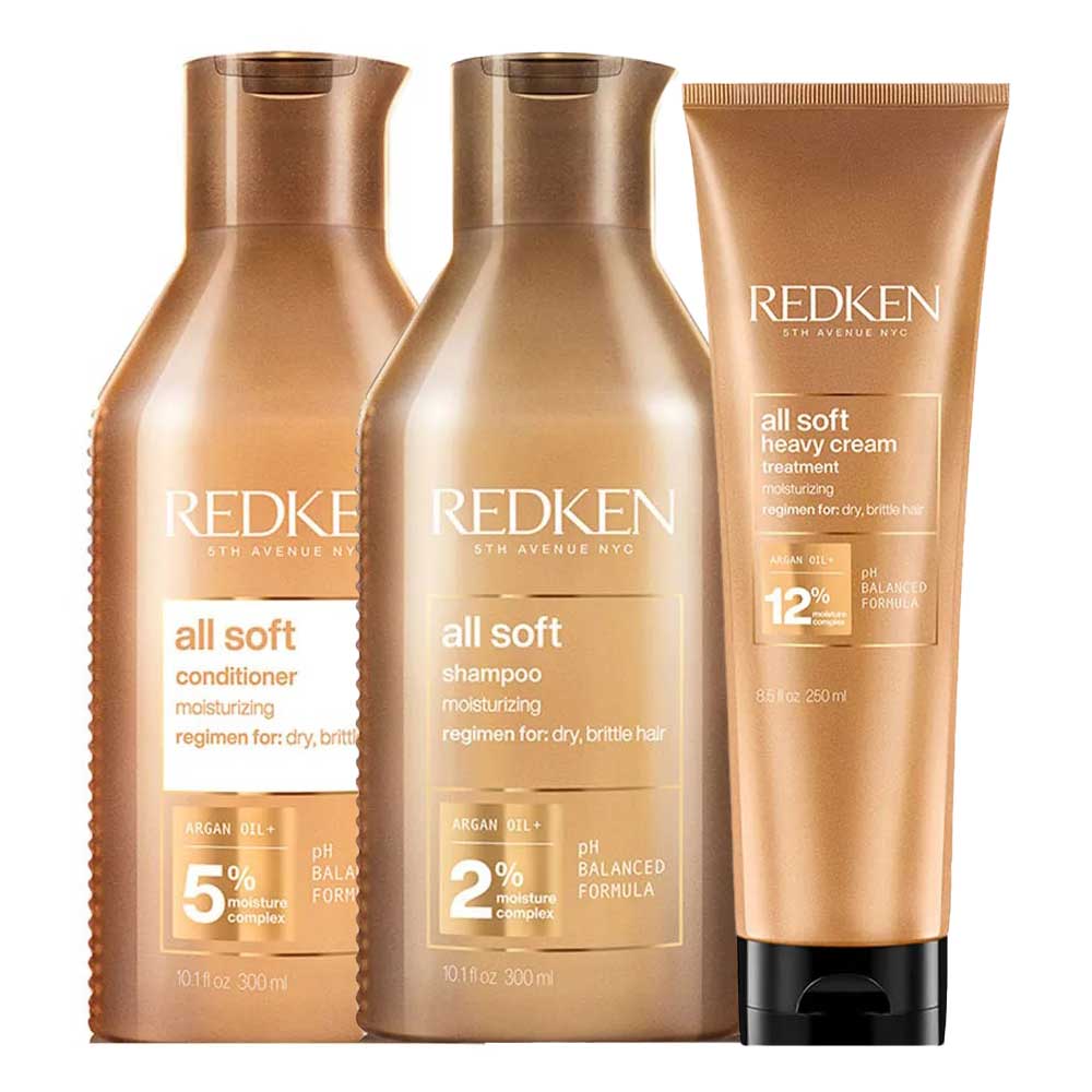 Redken All Soft Kit Shampoo + Condicionador + Máscara