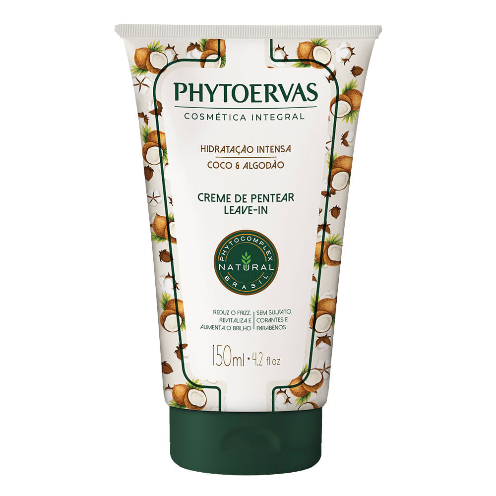 Phytoervas Hidratação Intensa Coco E Algodão Leave In 150ml