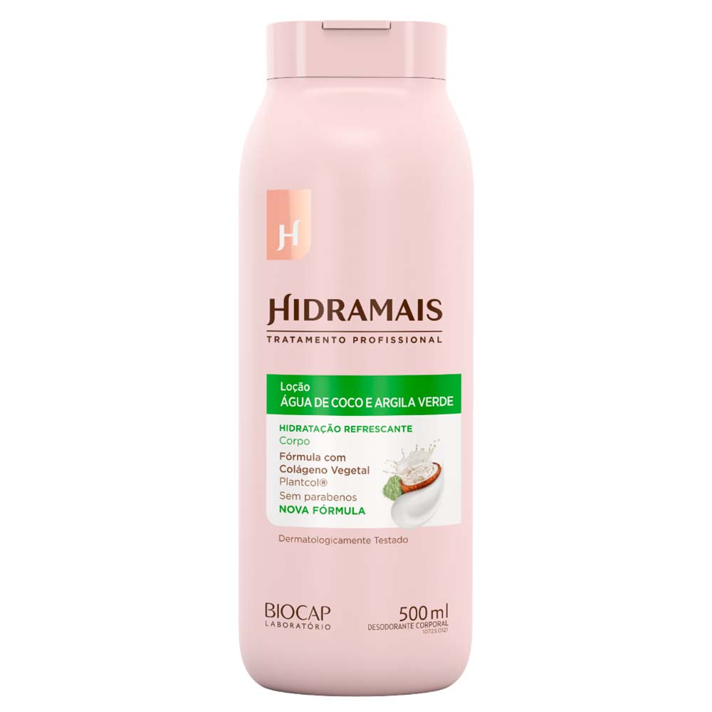 Hidratante Corporal Hidramais Coco e Argila Verde 500ml