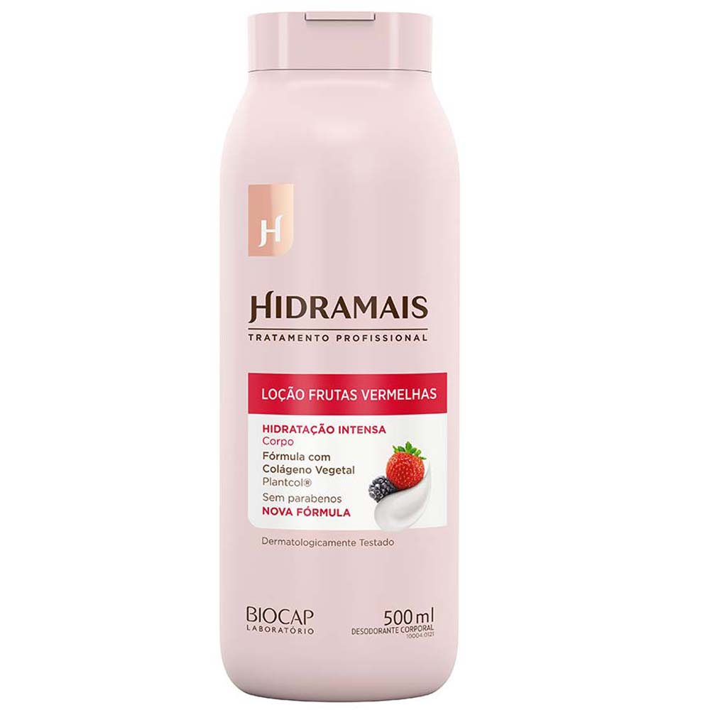 Loção Hidratante Corporal Frutas Vermelhas e Champagne Hidramais 500ml