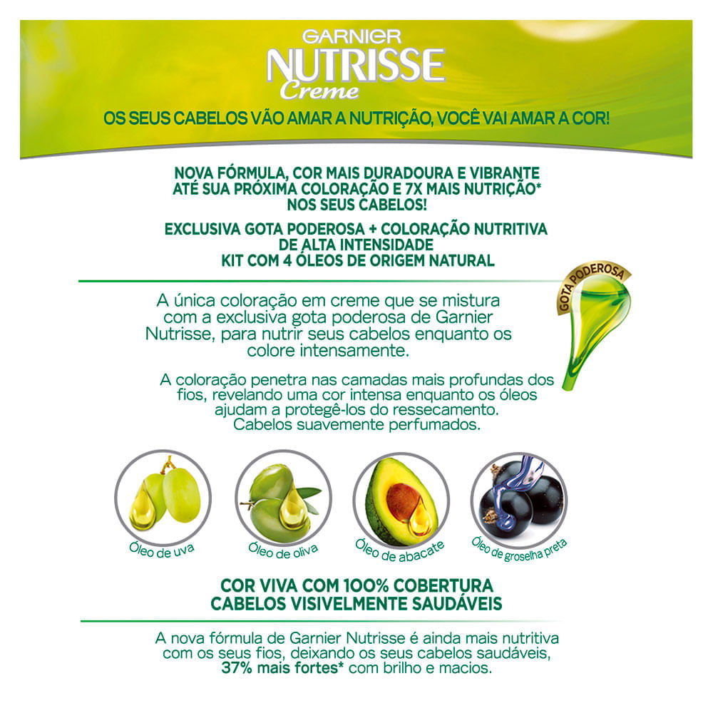 Coloração Nutrisse Garnier 30 Grafite