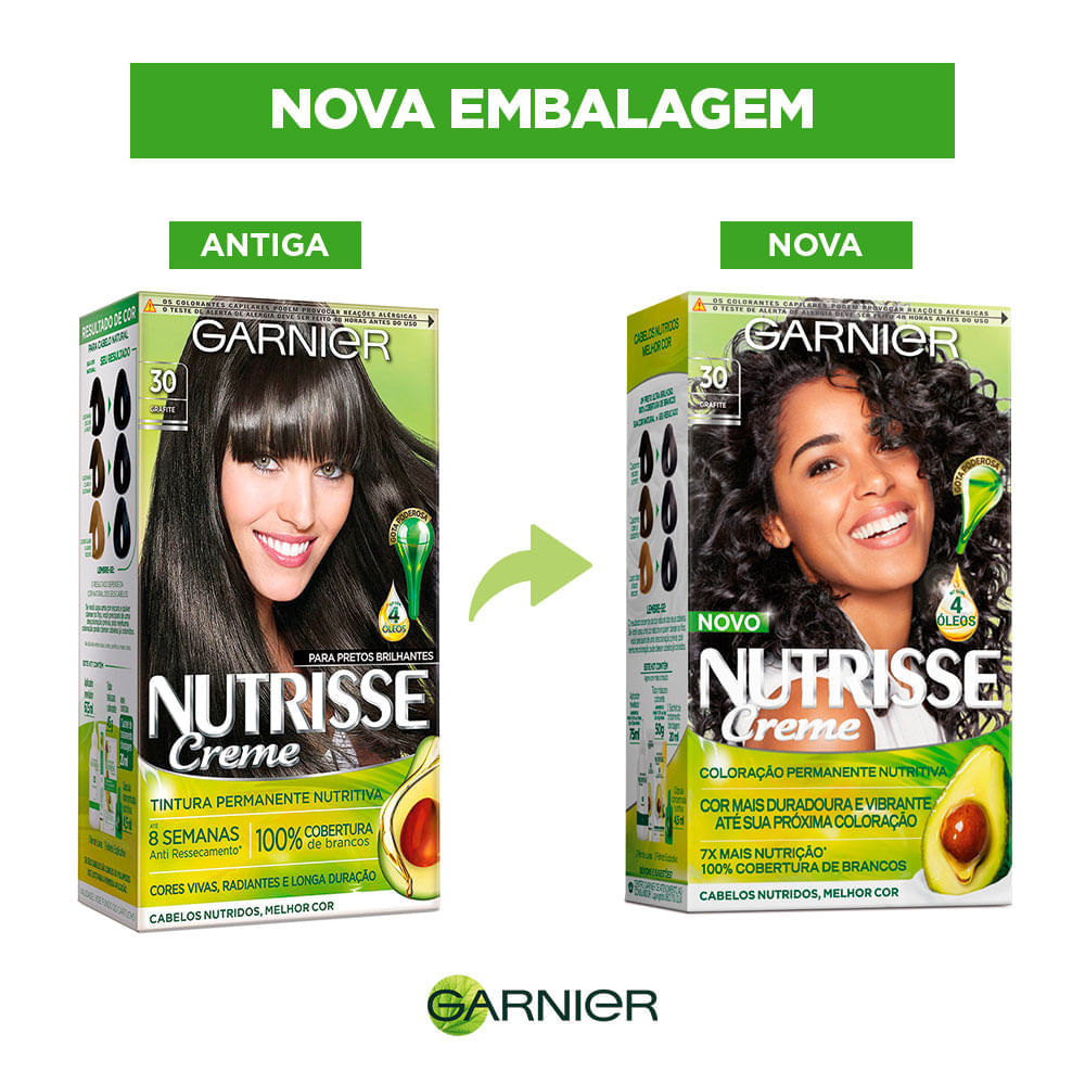 Coloração Nutrisse Garnier 30 Grafite