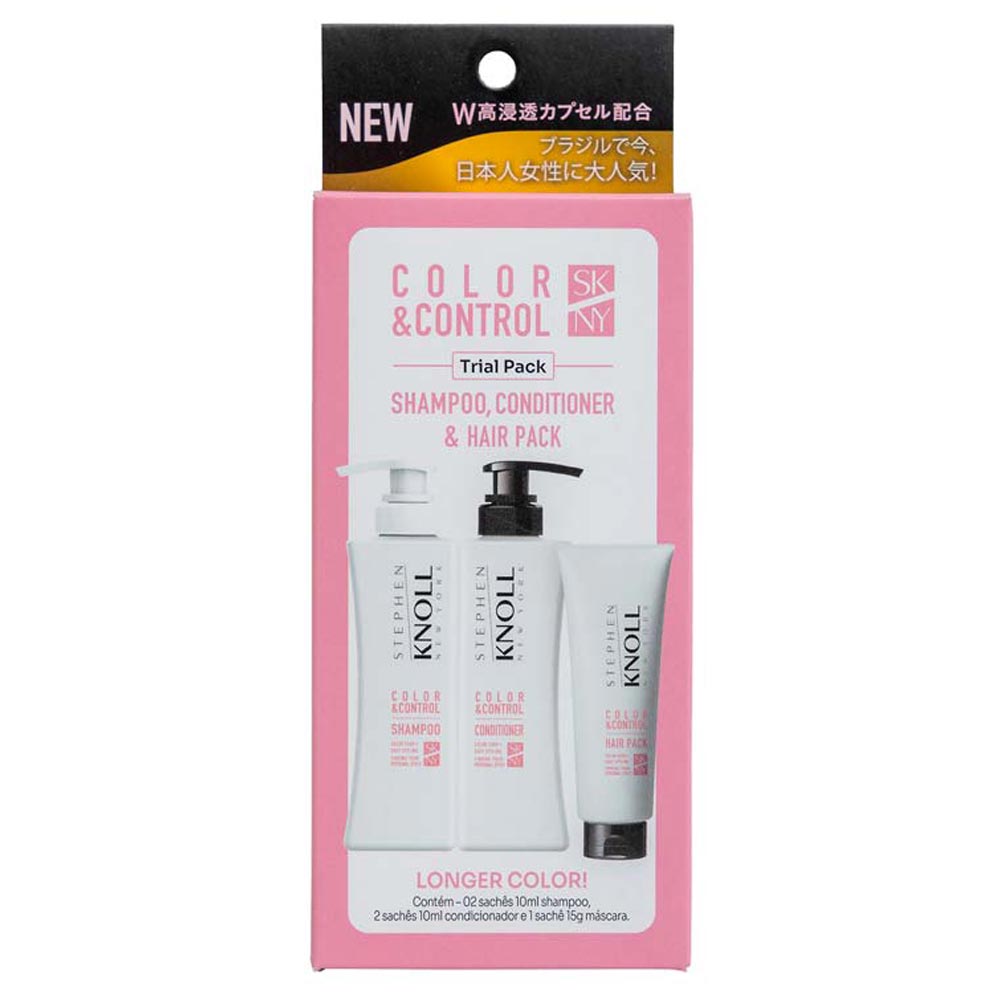 Stephen Knoll Color & Control Trial Pack Shampoo Kit Shampoo + Condicionador + Máscara