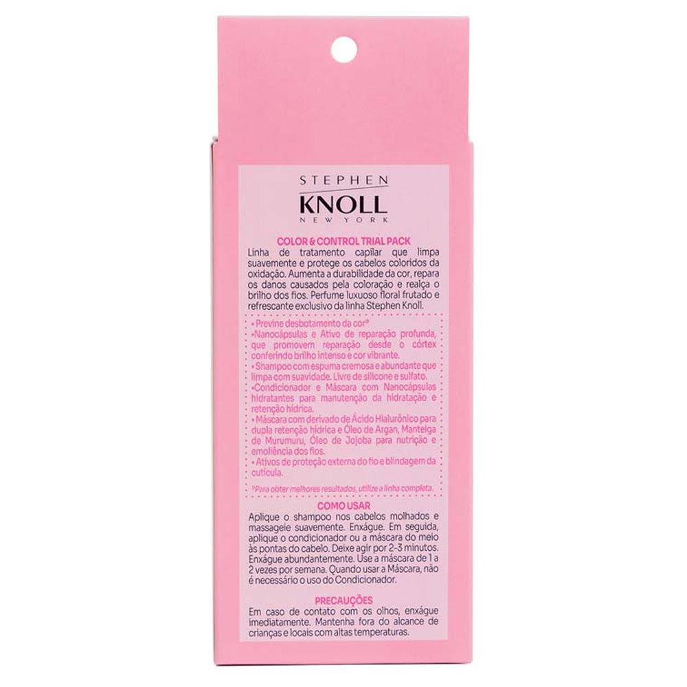 Stephen Knoll Color & Control Trial Pack Shampoo Kit Shampoo + Condicionador + Máscara