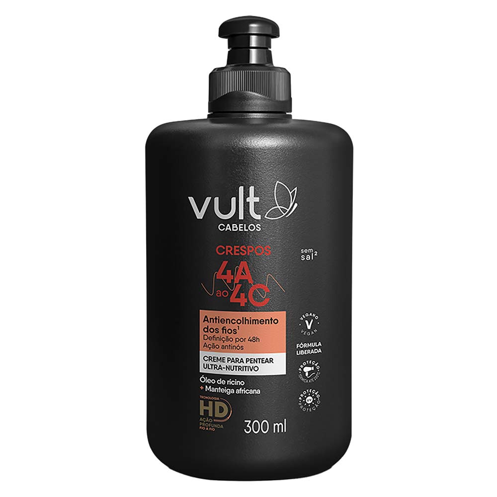 Vult Cachos Definição Suave Creme Para Pentear 300ml