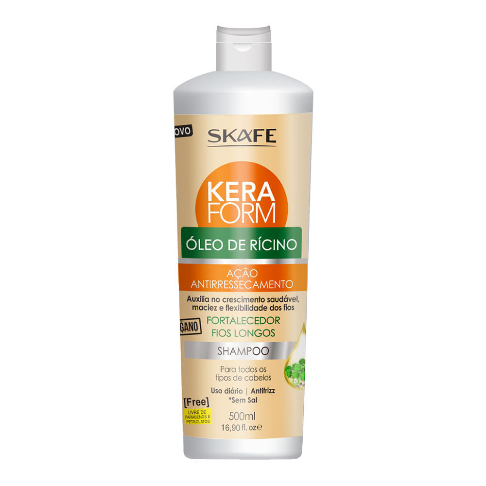 Skafe Keraform Óleo De Rícino Shampoo 500ml