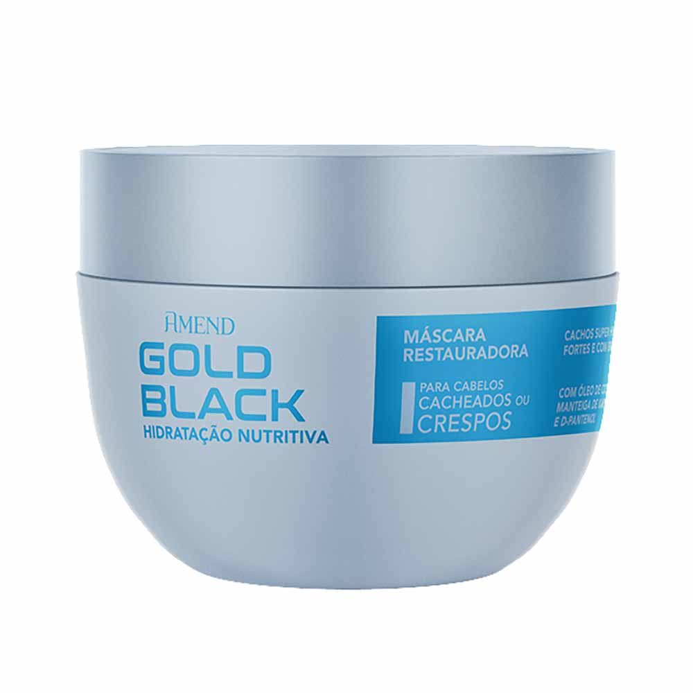 Amend Hidratação Nutritiva Gold Black Máscara Condicionante 250g