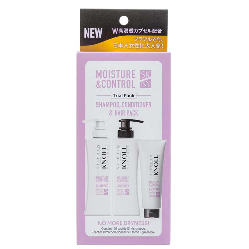 Stephen Knoll Moisture E Control Trial Pack Kit Shampoo + Condicionador + Máscara Kit