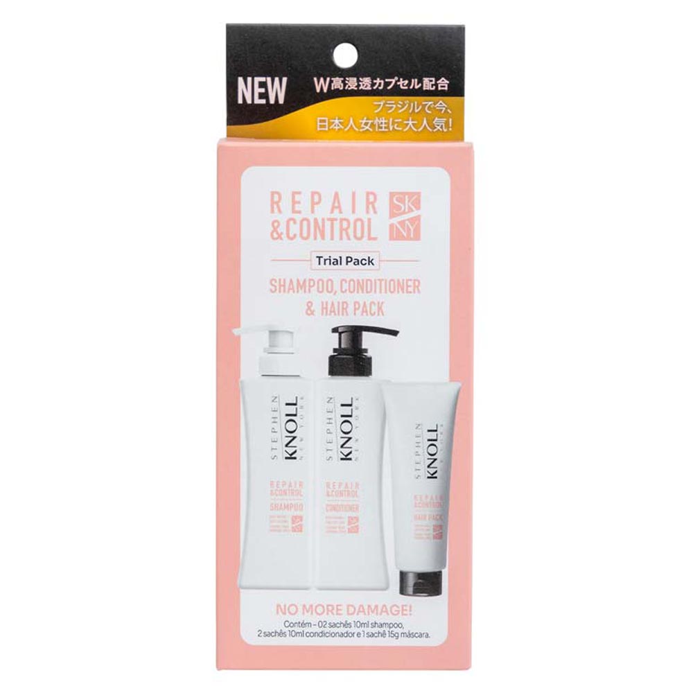 Stephen Knoll Repair & Control Trial Pack Kit Shampoo + Condicionador + Máscara Kit