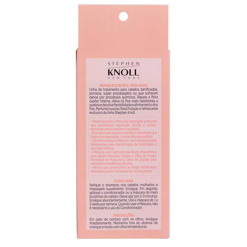 Stephen Knoll Repair & Control Trial Pack Kit Shampoo + Condicionador + Máscara Kit