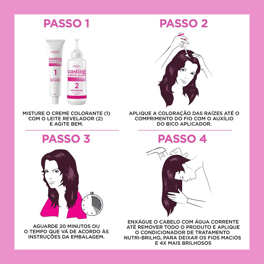 Coloração Casting Creme Gloss L'Oréal Paris 210 Preto Azulado