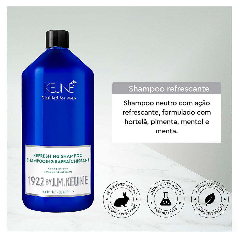 Keune 1922 Refreshing Tamanho Profissional Shampoo 1L