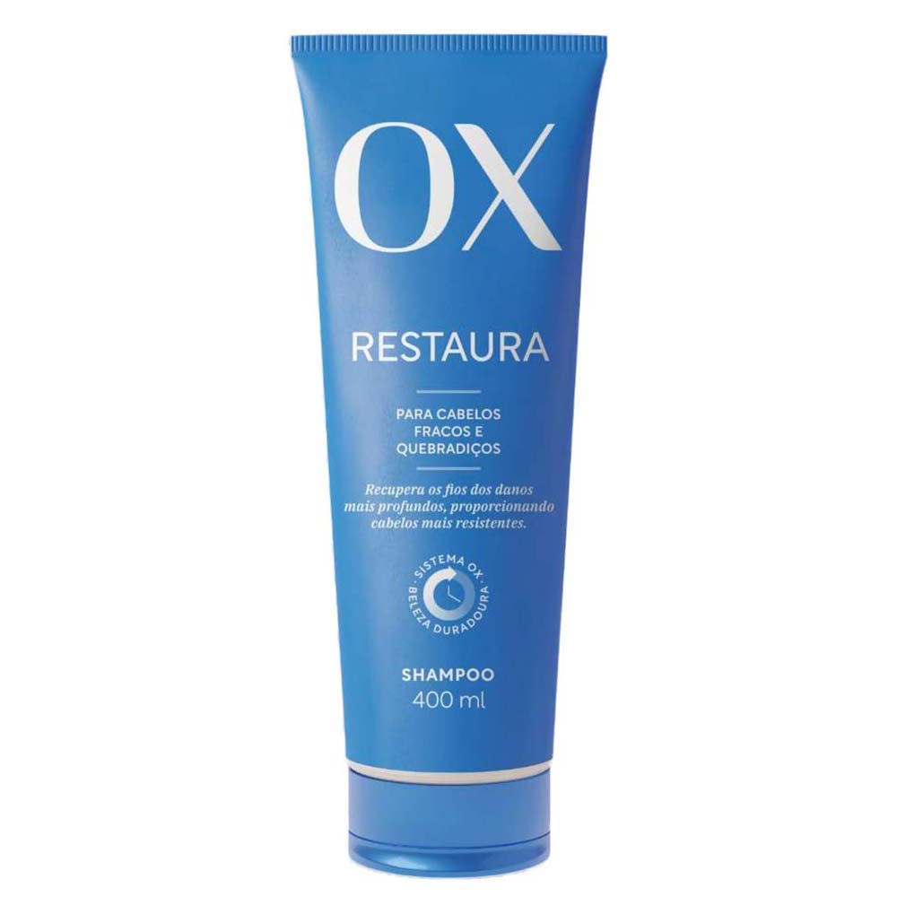 Shampoo Reconstrutor OX Cosmeticos Restaura 400ml