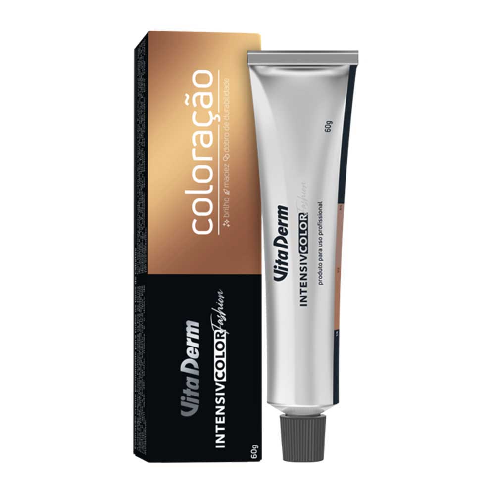 Coloração Creme Vita Derm Intensiv Color Fashion 60g 6.0 Louro Escuro